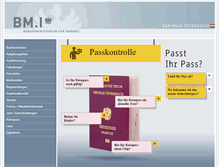 Tablet Screenshot of passkontrolle.at